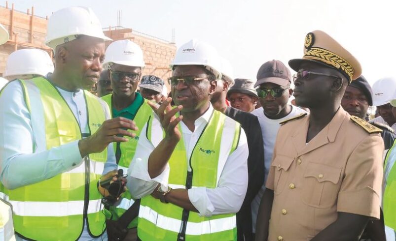 Les travaux exécutés à 55 % : Le Ministre de l’Industrie et du Commerce Serigne Guèye Diop veut une inauguration de l’Agropole Sud en octobre