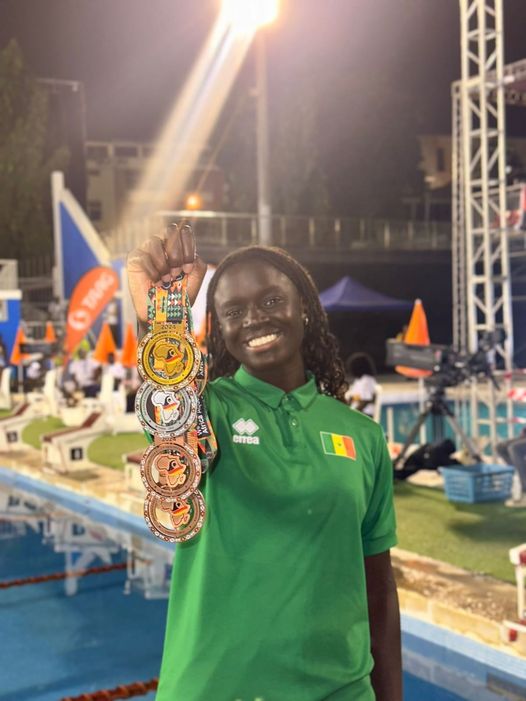 [PROFIL] Oumy Diop, Championne d’Afrique du 100 m Papillon: Une surdouée dans le marbre de la natation sénégalaise