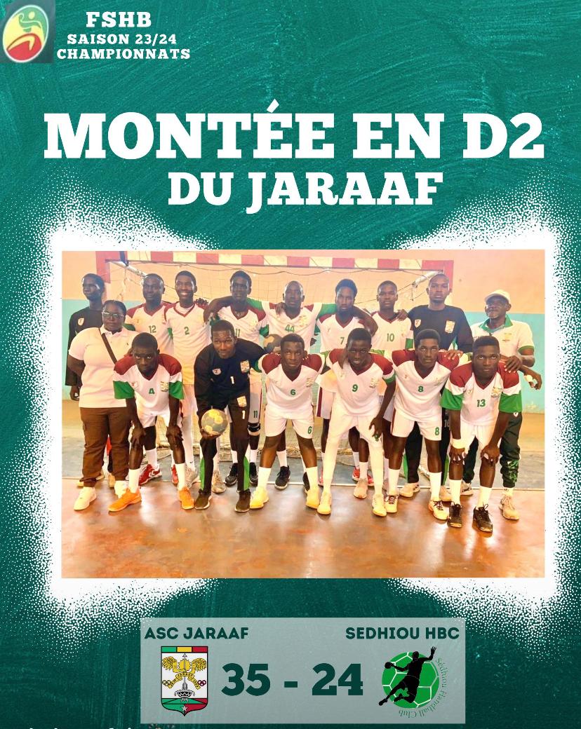 Félicitations à l’équipe de handball du Jaraaf