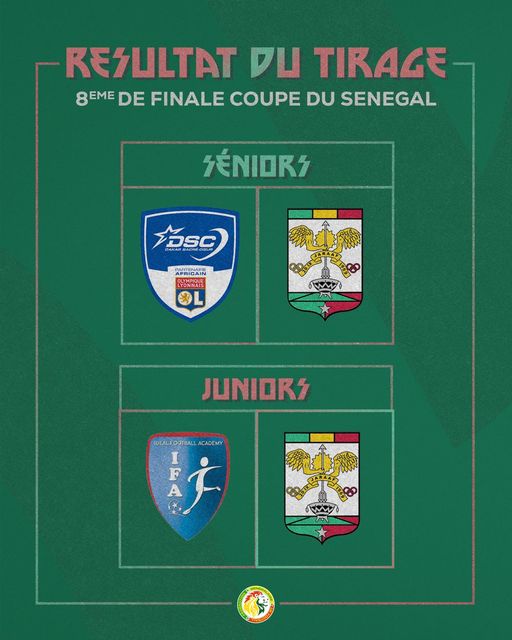 Huitièmes de finale de la Coupe du Sénégal de football : des matchs palpitants en perspective.