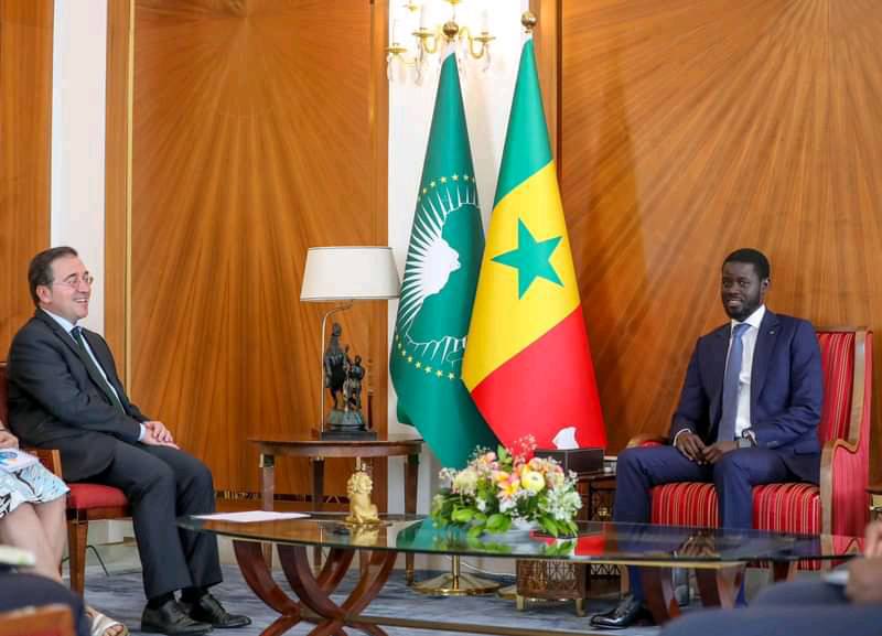 Audience au Palais: Le Président de la République a reçu ce jeudi le Ministre des Affaires étrangères de l’UE et de la Coopération du Royaume d’Espagne.