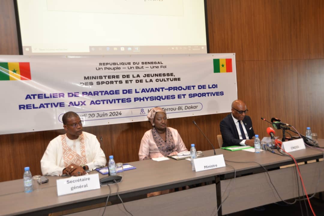 Le Ministre Khady Diène Gaye a présidé l’atelier de l’avant-projet relative aux activités physiques et sportives