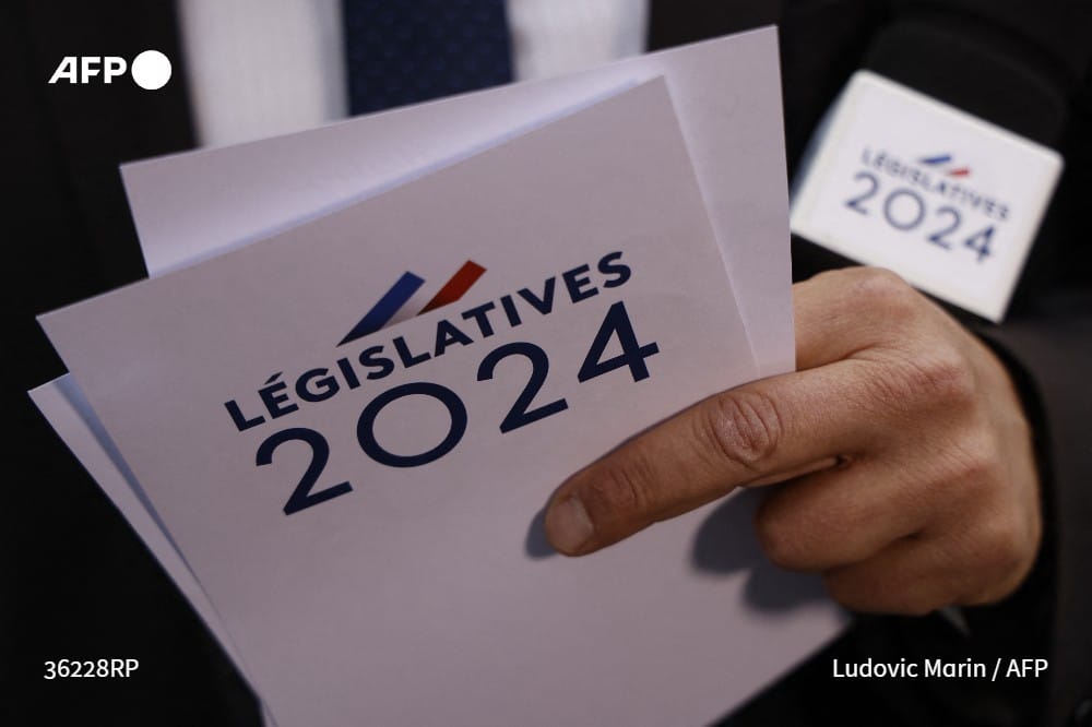 Législatives en France: Le Rassemblement national est arrivé en tête du premier tour des élections législatives dimanche, et pourrait obtenir une majorité relative voire absolue dimanche lors du 2e tour, selon les sondeurs.