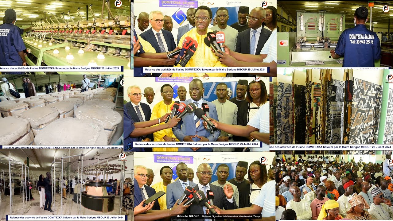 Relance des activités de l’usine DOMITEXKApar Serigne MBOUP avec la créationd’environ 4000 emplois