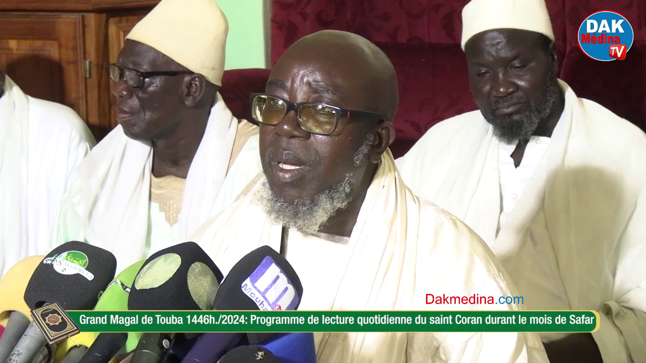 Grand Magal de Touba 2024 Déclaration sur le Programme de lecture du Saint Coran