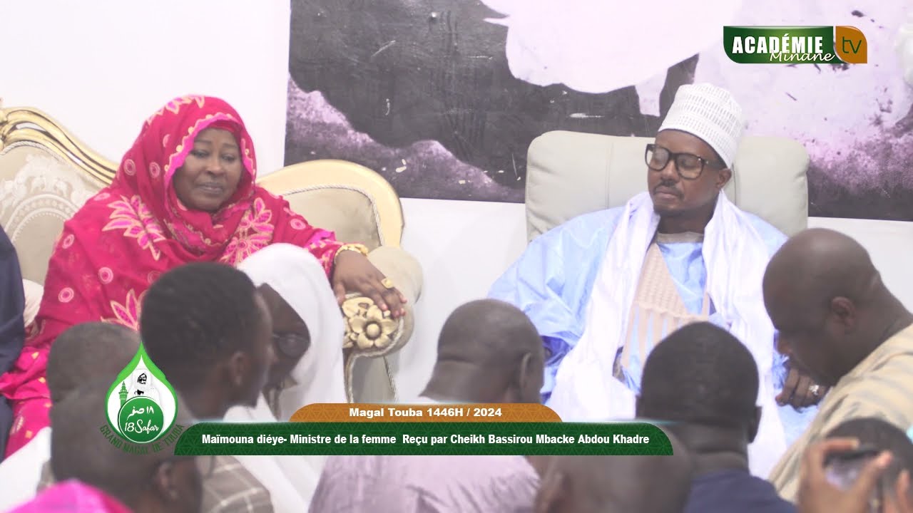 Grand Magal: Maïmouna diéye Ministre de la femme Reçu par Cheikh Bassirou Mbacke Abdou Khadre