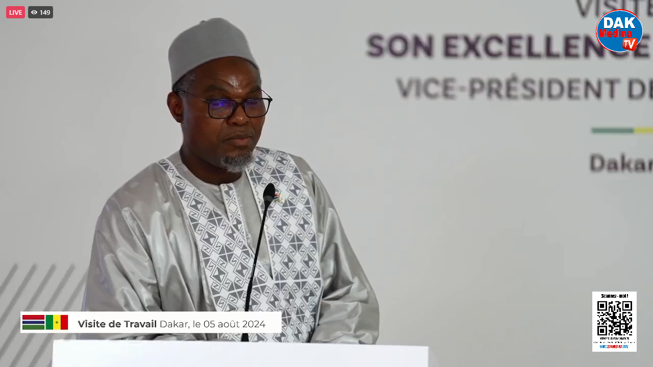 Discours Muhammed B.S. JALLOW en Wolof Vice-Président de la République de Gambie.
