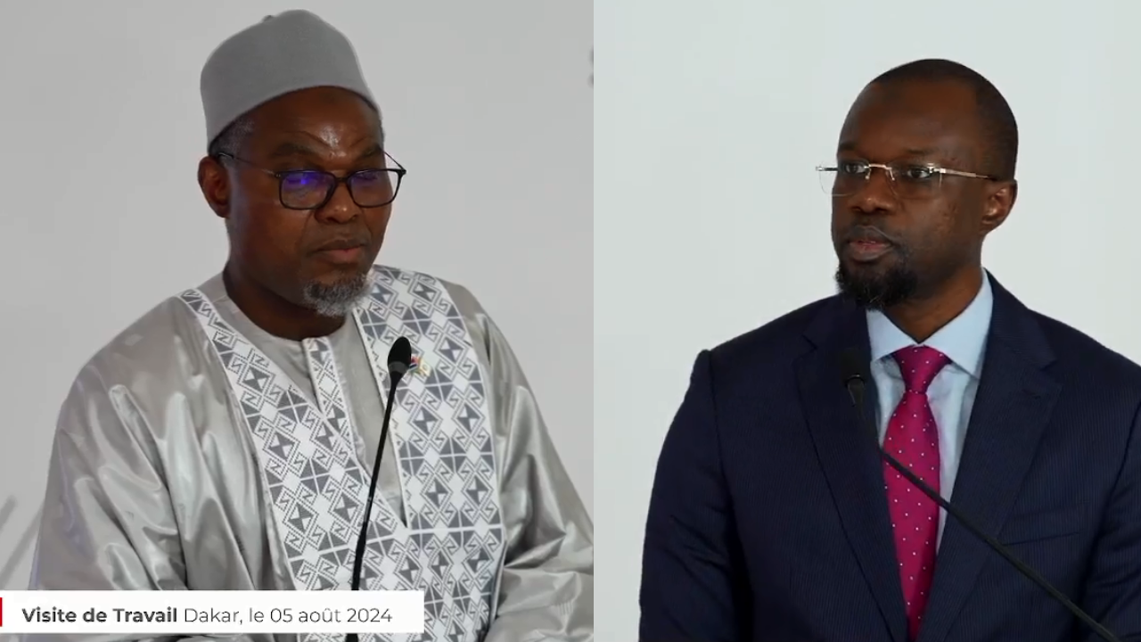 Discours SONKO en Wolof Visite de travail du Vice-Président de la Gambie Muhammed B.S. JALLOW.