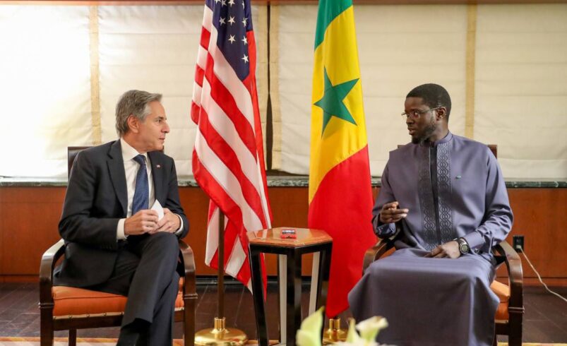 Audience de Son Excellence Monsieur Bassirou Diomaye Faye, Président de la République du Sénégal avec le Secrétaire d’Etat américain Antony Blinken