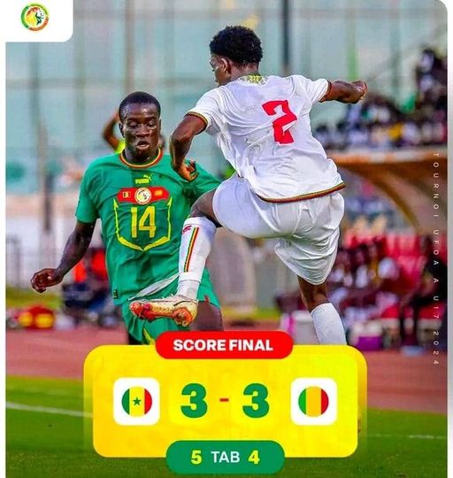 *Les Lionceaux du Sénégal triomphent dans un derby mémorable contre le Mali pour le tournoi UFOA/A U-17 2024*