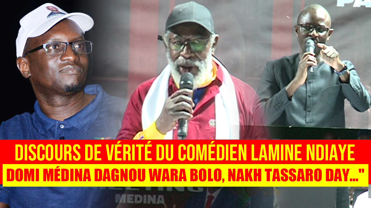 Discours de vérité du comédien Lamine Ndiaye: « Domi Médina dagnou wara bolo, nakh tassaro day… »