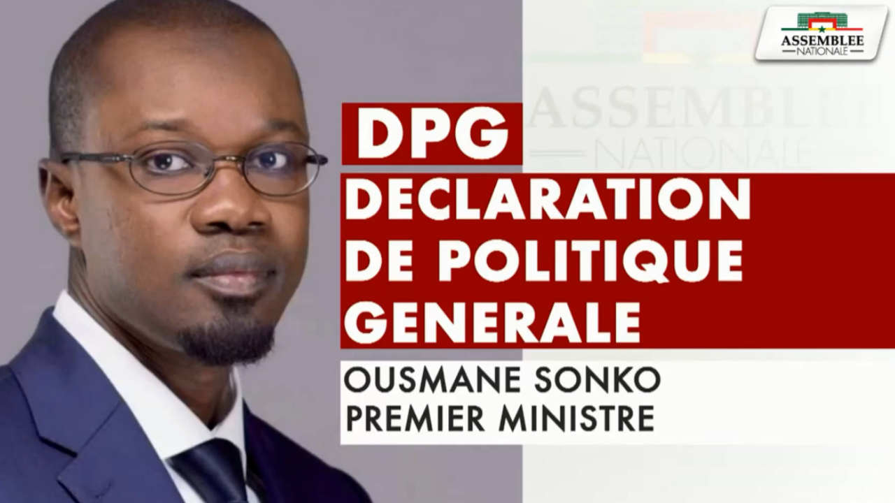 ✔️ | Déclaration de Politique Générale du Premier Ministre Ousmane Ousmane SONKO