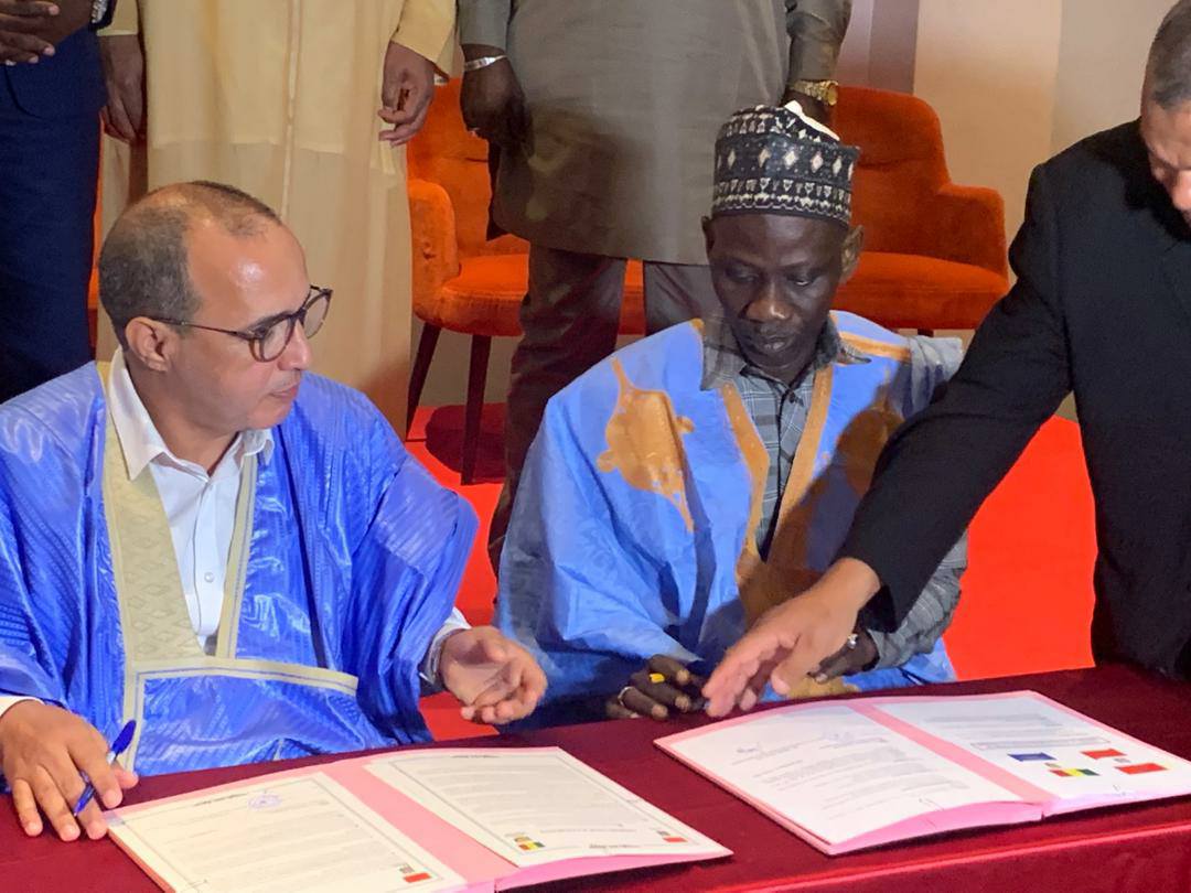 Signature convention entre la commune de Gueule Tapé Fass Colobane et la commune de Lagwira (Maroc)