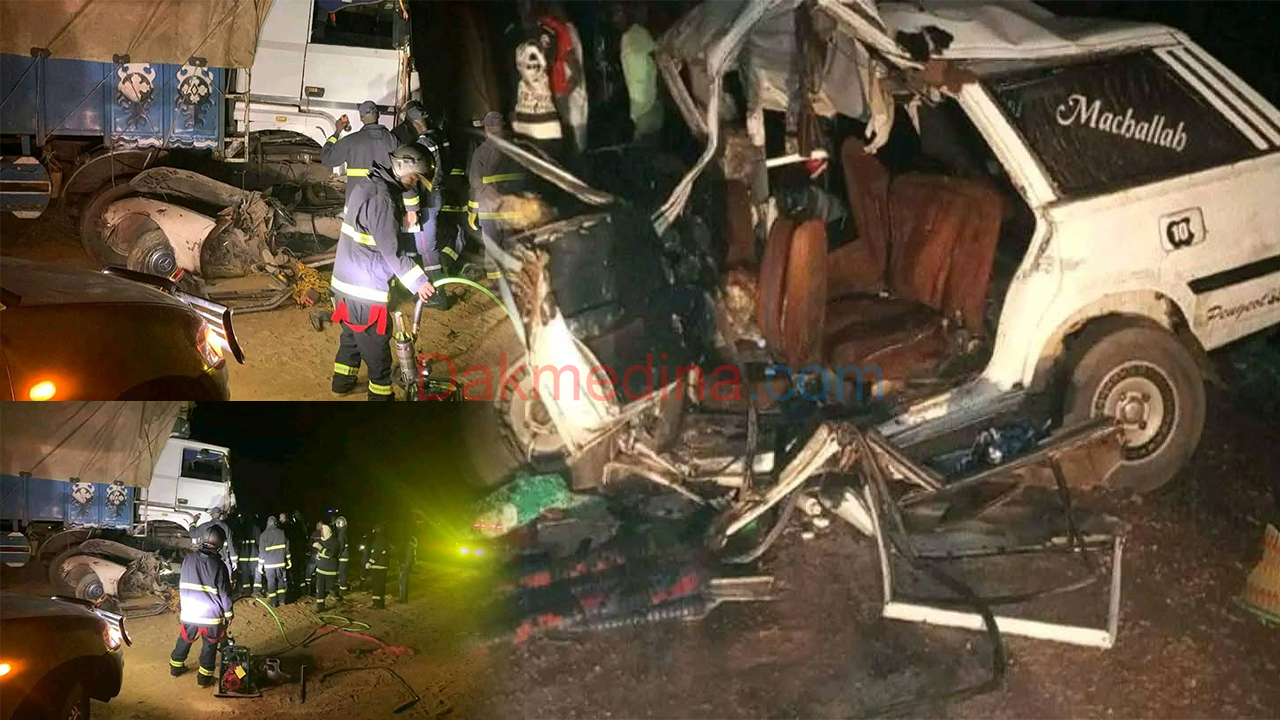 Accident 5 morts dont le Patriote Mamadou Mbacké Diop, Coordonnateur adjoint PASTEF Richard toll