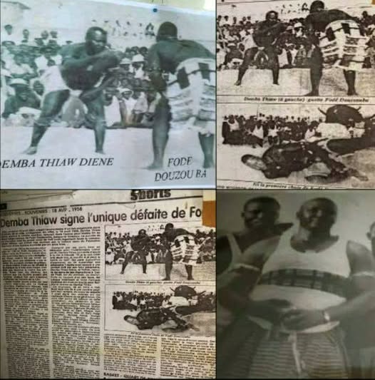 DEMBA THIAW DIENE VS FODE BALDE (DOUSSOUBA) LE 18 AVRIL 1958