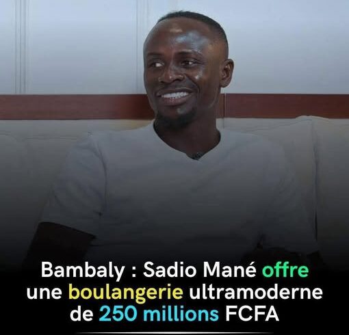 #SADIO_MANÉ Grâce à Sadio Mané et au Grand Moulin de Dakar, le village natal de la star sénégalaise accueille désormais une boulangerie de dernière génération, un investissement de 250 millions FCFA qui change tout.