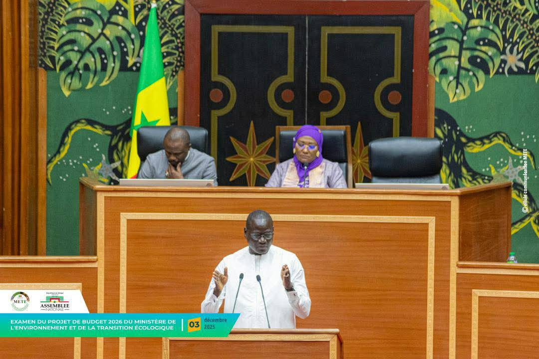 Chers compatriotes, J’ai eu l’honneur, ce mercredi 03 décembre 2025, de présenter le budget 2026 du ministère de l’Environnement et de la Transition écologique. Il s’établit à 150,6 milliards FCFA en autorisations