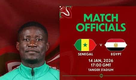 Tanger RETIENT SON SOUFFLE : SÉNÉGAL – ÉGYPTE , UNE DEMI-FINALE À RISQUE SOUS L’ ŒIL DE L’ ARBITRE GABONAIS PIERRE GHISLAIN ATCHO